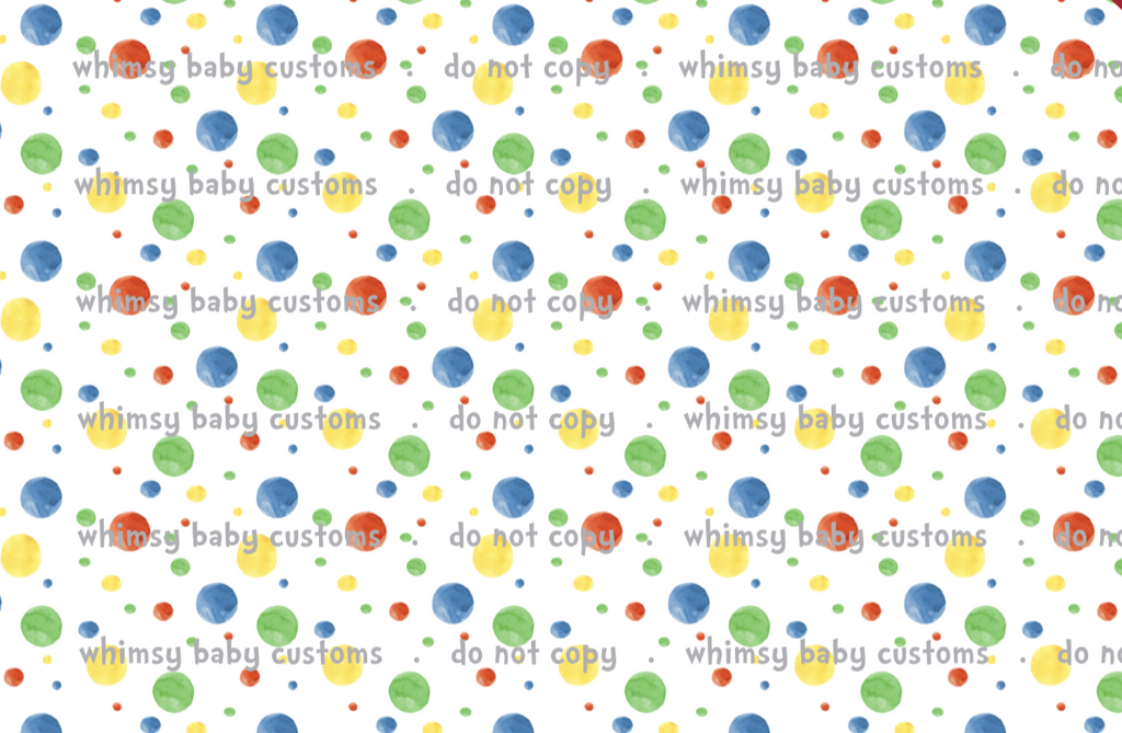 Fabric HC Dots on White