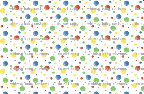 Fabric HC Dots on White