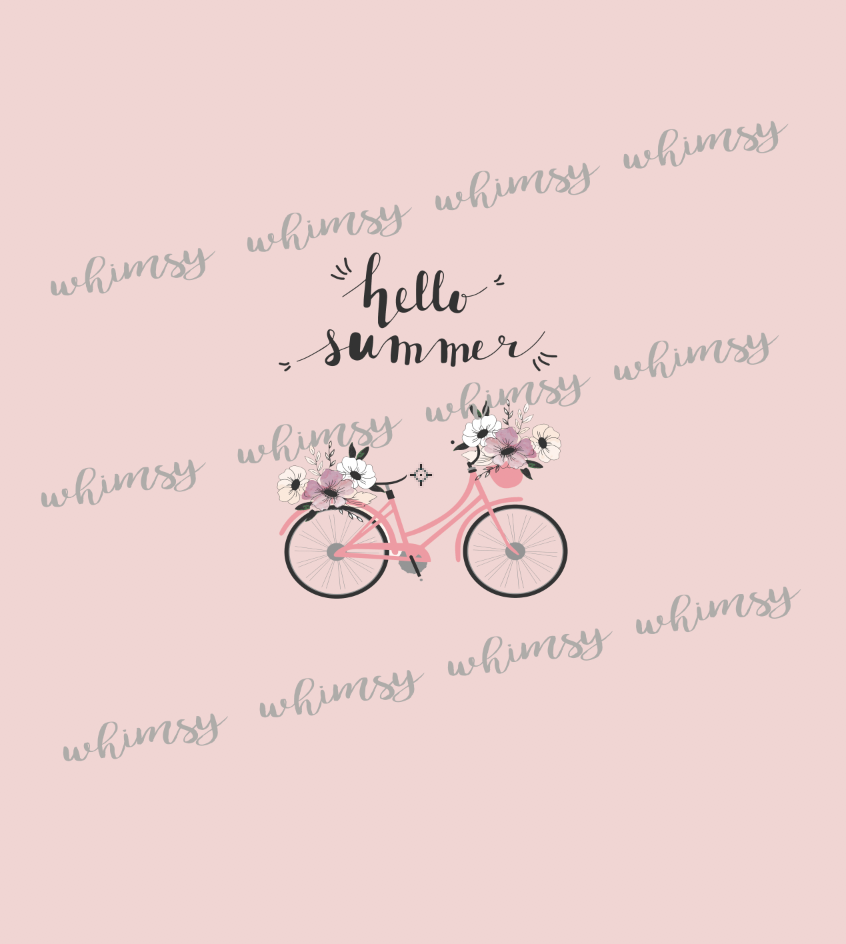 463 Hello Summer Bicycle Child Panel