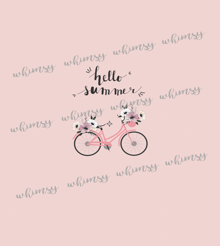 463 Hello Summer Bicycle Child Panel