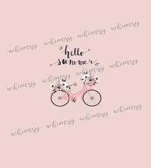 463 Hello Summer Bicycle Child Panel