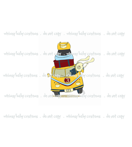 708 Bunny in VW Van Child Panel