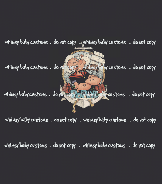 533 Vintage Popeye Child Panel