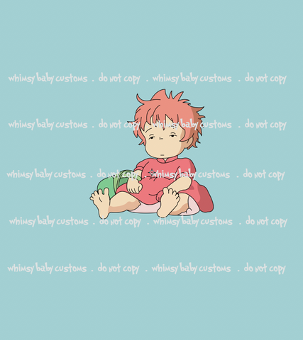 C090 Sleepy Pon Pon Fish Child Panel