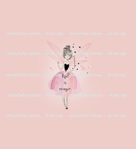 458 Life Is Magic Ballerina Child Panel