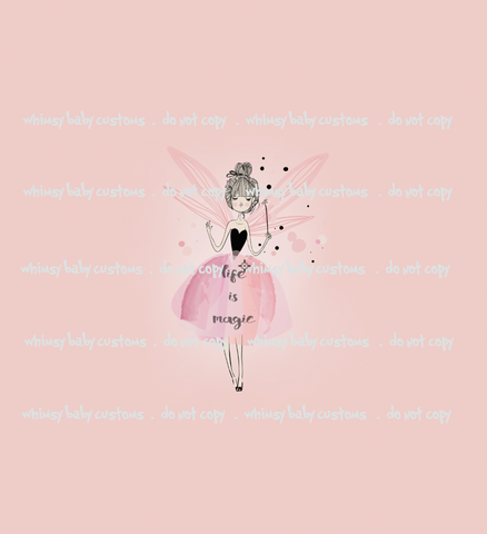 458 Life Is Magic Ballerina Child Panel