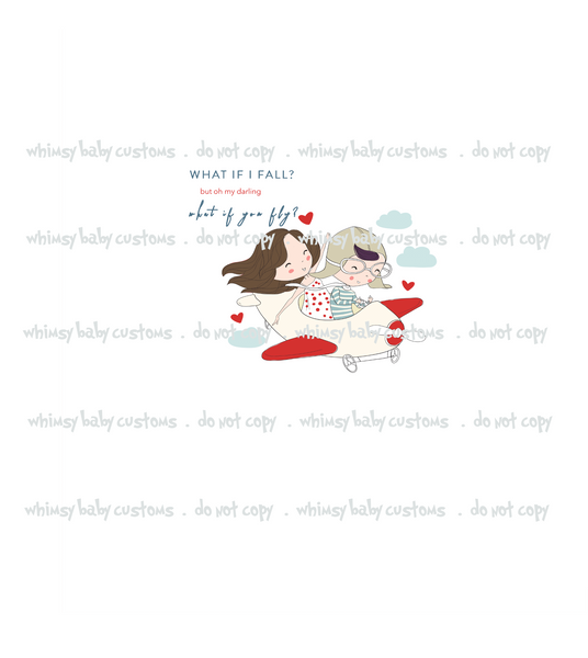 N672H Child Panel Natalia Let Your Dreams Take Flight - What If I Fall on Heather