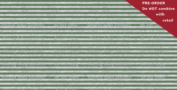 POT OF GOLD PREORDER: Watercolour Stripes and Stars on HEATHER Grey
