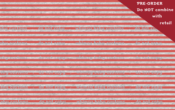 POT OF GOLD PREORDER: Watercolour Stripes and Stars on HEATHER Grey