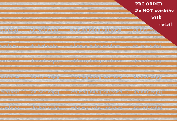 POT OF GOLD PREORDER: Watercolour Stripes and Stars on HEATHER Grey