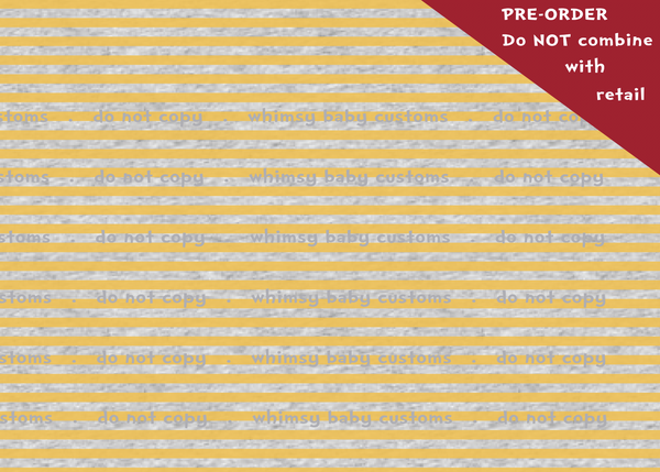 POT OF GOLD PREORDER: Watercolour Stripes and Stars on HEATHER Grey