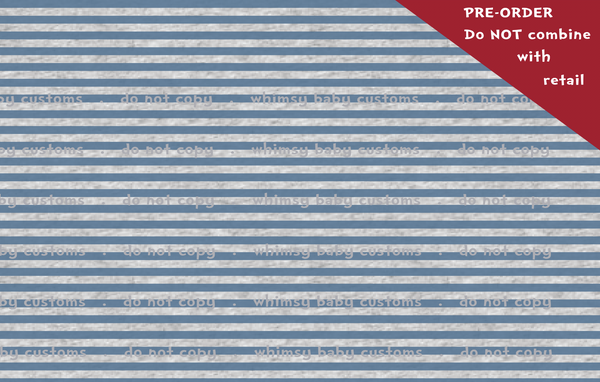 POT OF GOLD PREORDER: Watercolour Stripes and Stars on HEATHER Grey