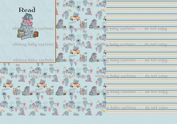872 Child Panel Elephant and Oink Read (E & P)