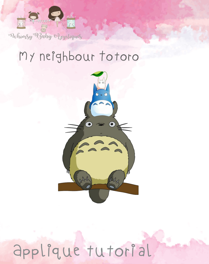 My Neighbour Totoro Applique Tutorial Only