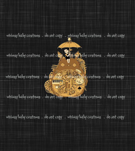 C083 MNT Forest Spirit Steampunk Child Panel