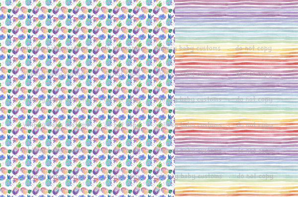 Child Panel Be Like a Pineapple on SWIM Fabric