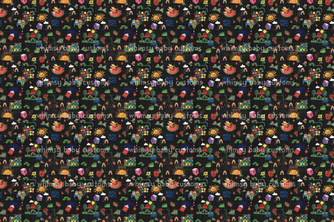 Fabric TVHC Doodle On Grunge