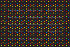 Fabric HC Rainbow Dots on Grunge Black