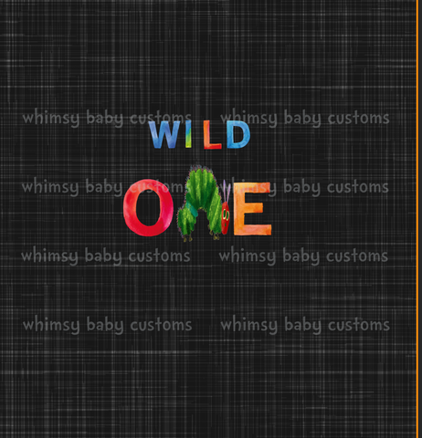 802B Child Panel HC Wild One on Grunge Black