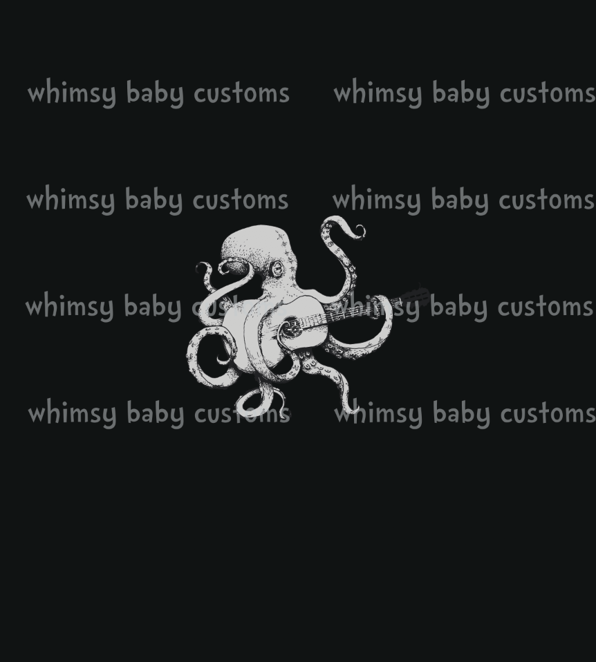 391 Rocker Kraken Playing Guitar