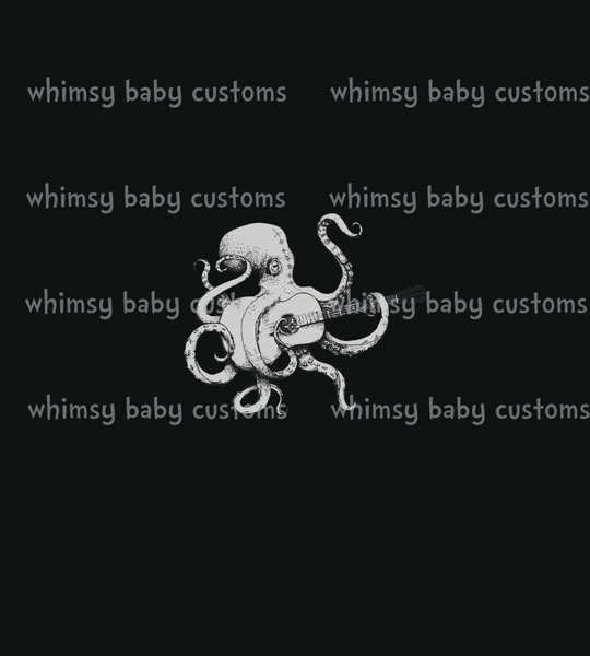 391 Rocker Kraken Playing Guitar