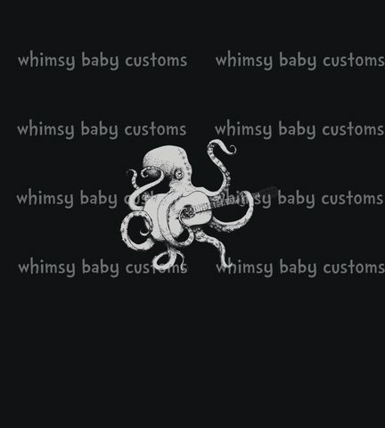 391 Rocker Kraken Playing Guitar