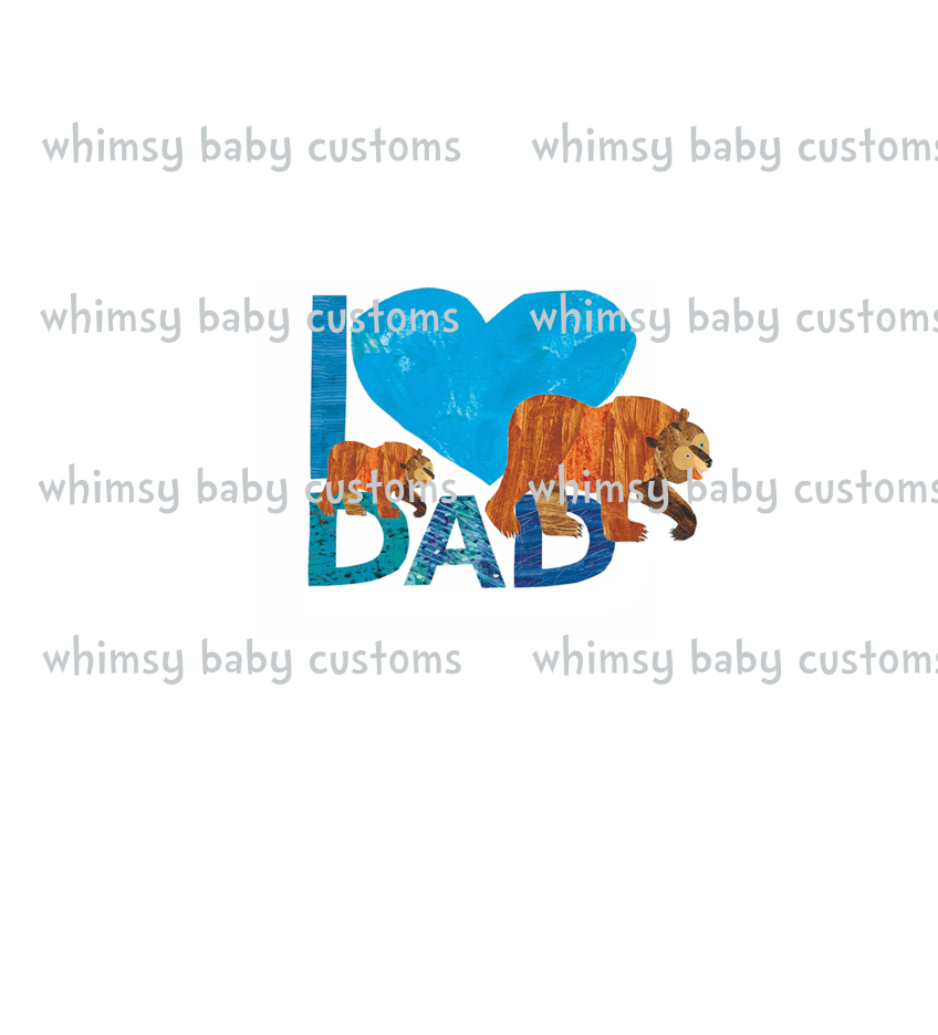 824 Child Panel BB I Love Dad