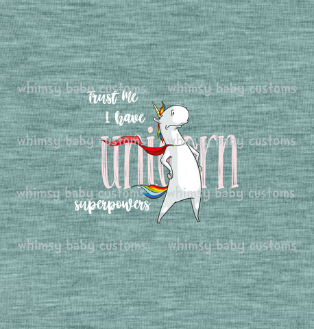 601 Child Panel I have Unicorn Superpowers