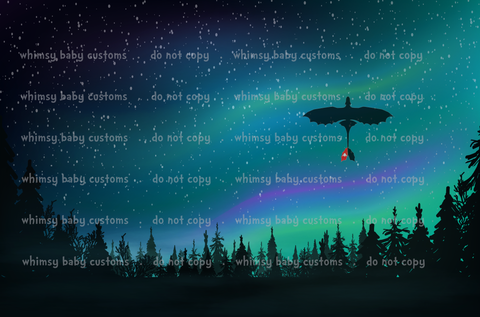 CityScape T HTTYD in the Night Sky ON VARIOUS BASES