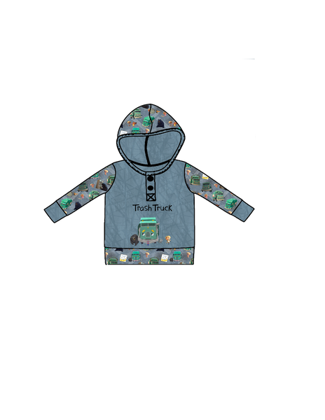 Trash Truck Large Swim Panel
