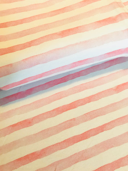 Watercolour Stripes Pink