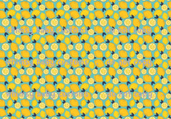 Fabric Scribble Lemons
