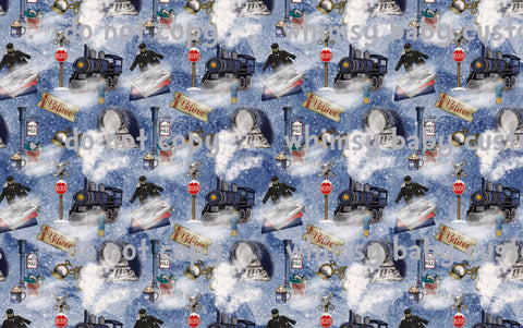 Fabric Christmas The Polar Express FRENCH TERRY