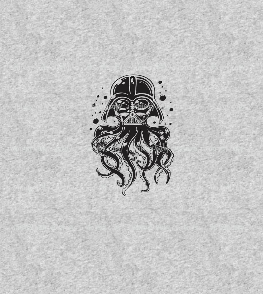 C210H Child Panel Galactic Battles Sci-Fi Soldier Kraken on Heather Grey